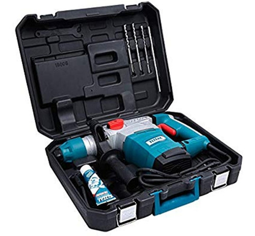 Imagen 2 de 7 de Martillo Rotopercutor Total 1800 W 7j + Maletin + Accesorios