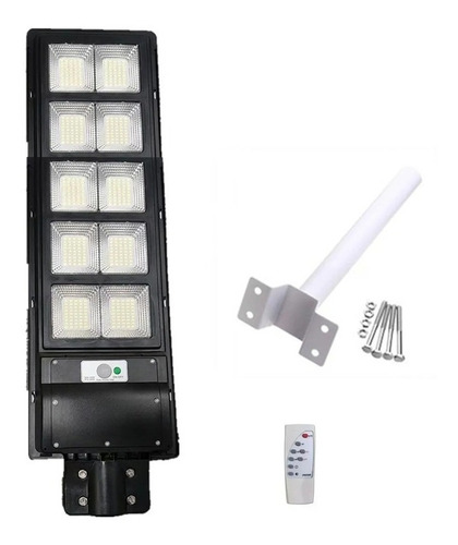 Foco Led Solar 500w Luminaria Panel Sensor  + Soporte