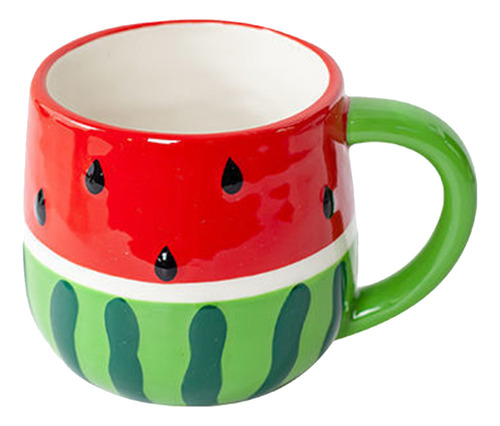 Taza De Café De Cerámica Con Forma De Sandía Con Dibujos Ani