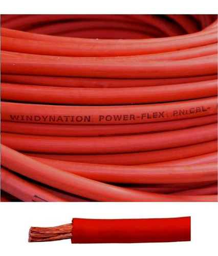 Windynation - Cable De Soldadura De Cobre Calibre 2, Rojo Y