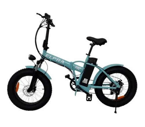 Bicicleta Eléctrica Elpra Fat Bateria De Litio 100% Plegable