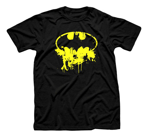Remera Algodón Unisex Batman Batiseñal Simbolo Logo Grunge 