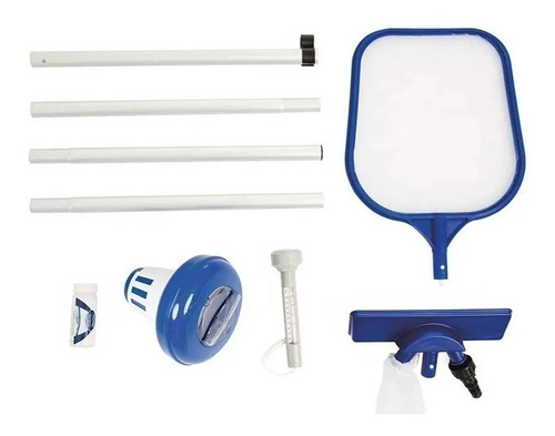 Imagen 2 de 9 de Kit Limpieza Mantenimiento Flowclear Bestway Albercas Intex