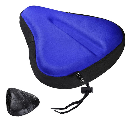 Asiento Zacro Azul Bicicleta Estática, Tamaño Grande Suave A