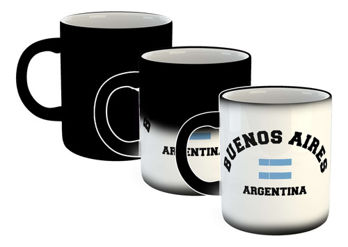 Taza Magica Buenos Aires Argentina Bandera Logo