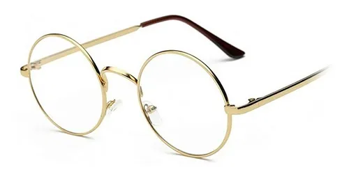 Gafas Redondas De Moda Tipo Vintage Harry Potter Doradas