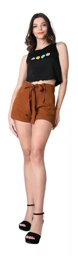 Short Casual Recto Mujer Café Stfashion 79304603 – SALVAJE TENTACIÓN