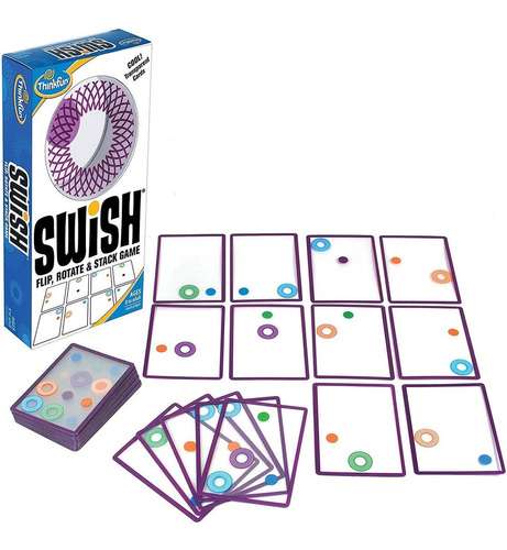 Thinkfun Swish A Fun Juego De Cartas Transparente Y Nomin...