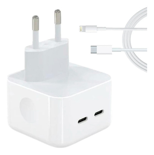 Cargador 35w Cable Lighting-c  Compatible iPhone 14 Rapido