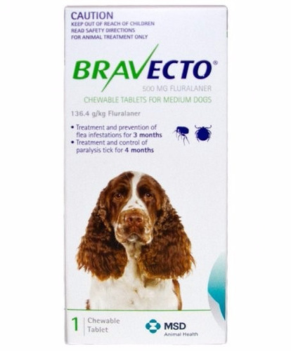 Bravecto Antipulgas Para Perro De 10 A 20 Kg