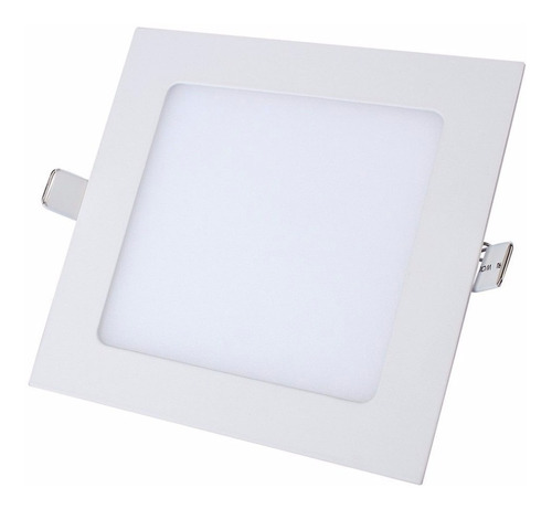 Panel Led 6w De Embutir Cuadrado Luz Fria Color Blanco