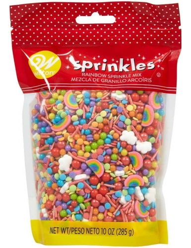 Sprinkles Arcoíris Mezcla Grande Wilton 285 Gr 710-0-0438