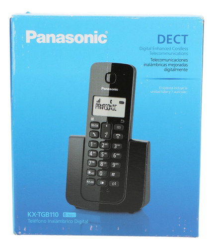 Telefono Inalambrico Panasonic Kx-tgb110meb Digital Negro