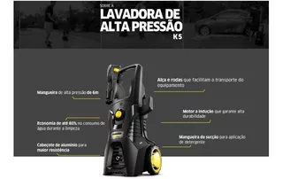 Lavadora De Alta Pressão K5 1900w 2100psi Kärcher 220v Cor Preto