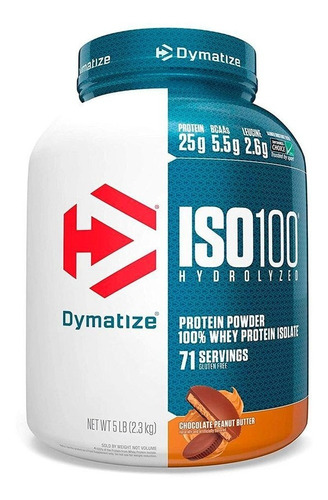 Iso 100 Hydrolyzed Dymatize - 5 Libras - Chocolate Peanut Bu