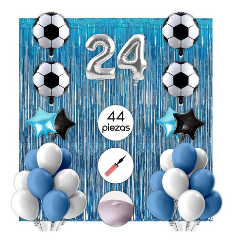 Combo Globos De Belgrano Deco Cumpleaños Super Completo 24 Set Cumpleaños