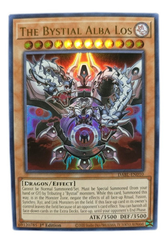 Yugi-oh! The Bystial Alba Los Dabl-en010 Ultra