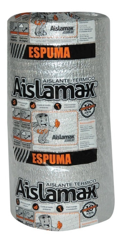 Aislante Aislamax Bajo Teja Y Bajo Chapa 5mm Aluminizad