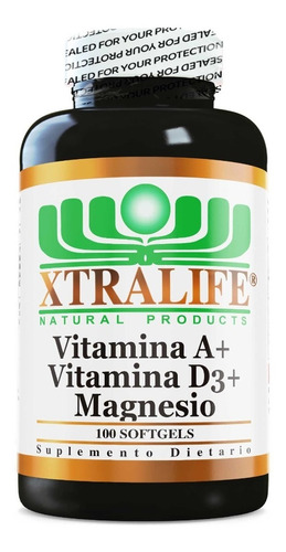 Vitamina A+d3+magnesio 100 Softs Am - Unidad a $567