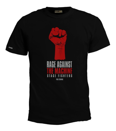 Camiseta Rage Against The Machine Stage Fighters Banda Bto