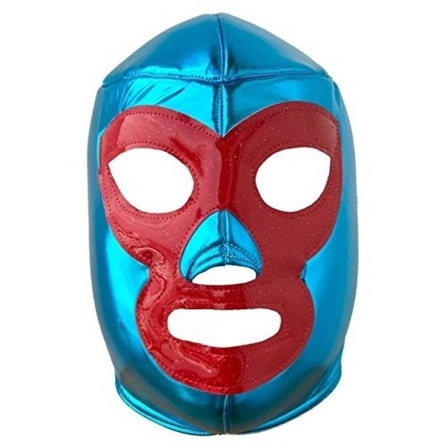 Máscaras De Lucha Libre Mexicana Azul Talla Única