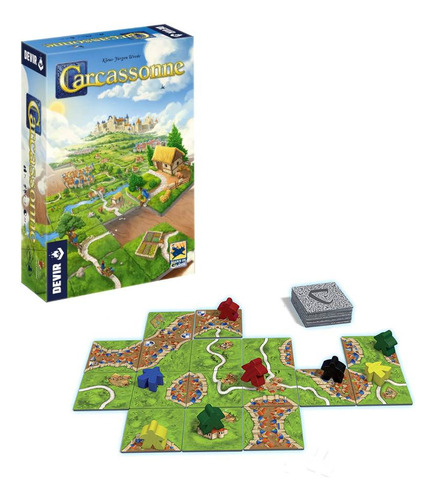 Carcassonne 3a Ed. Jogo De Tabuleiro Devir Bgcarcpt3
