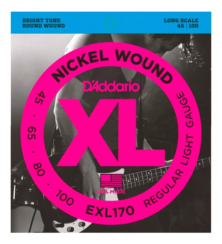 D'addario Cuerdas Para Bajo Exl170 4cdas Nuevas Envio 