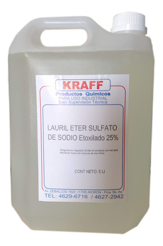 Espuma Activa - Lauril 25% X 5 Lts. Proveemos Lavaderos!