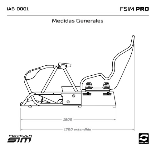Estructura Simulador Manejo Formula Sim Pro Collino