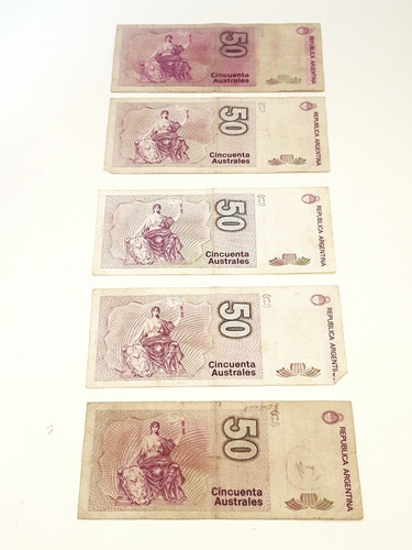 Billete 50 Australes Serie A Sin Circulación (Usado)