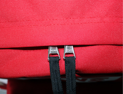 Mochila Vans Old Skool Boxed Vn0a7sch0p Color Rojo 22l Diseño De La Tela Lisa