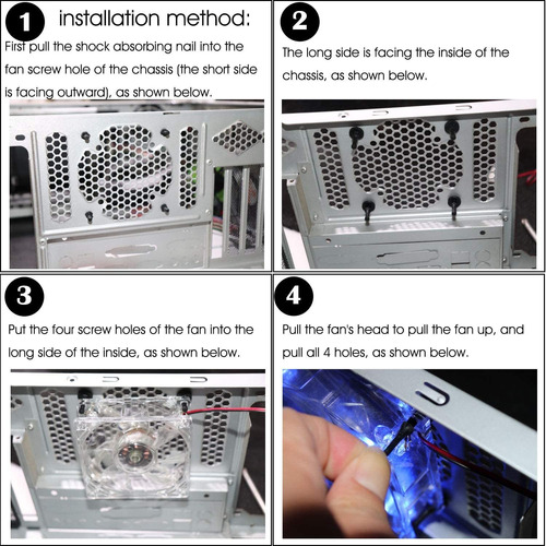 Totot - Tornillos De Montaje Para Ventilador De La Cpu Y Caj