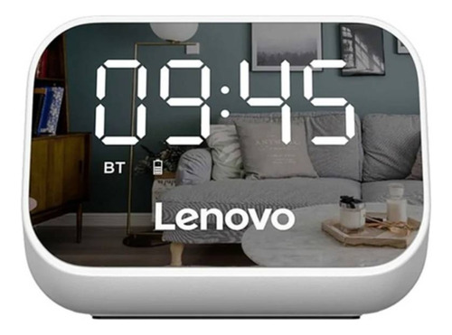 Parlante Altavoz Bluetooth Lenovo Ts13 Blanco Con Reloj