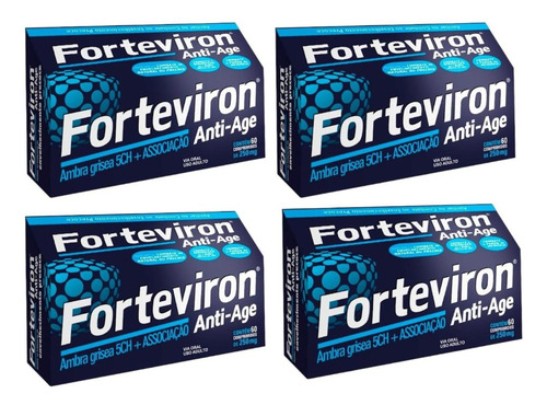 Kit Forteviron Anti-age 250mg C/ 4un De 60 Comprimidos Cada