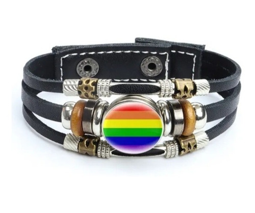 Pulsera Lgbt Broche Ajustable Incluye Caja 