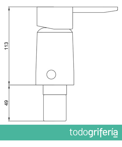 Griferia De Bidet Estalgrif Magna Monocomando Cromo