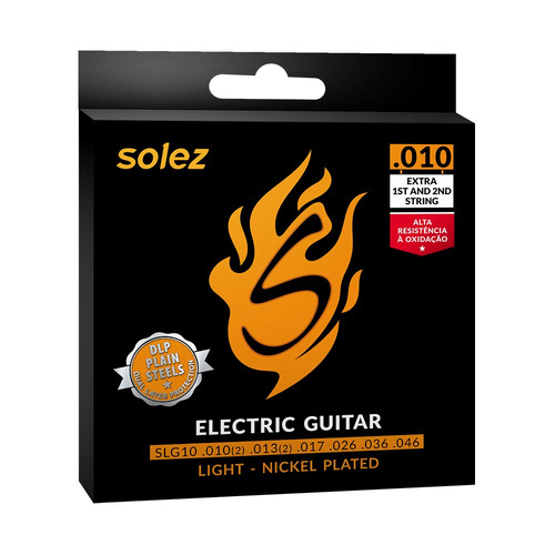 Encordoamento Solez Para Guitarra Slg10 0.010/0.046