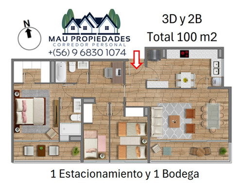 Excelente Vista Y Distribución (ver Planta Y Video Tour)