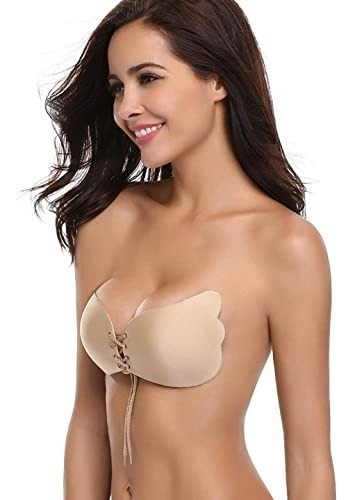 Bra Nubra Brasier Strapless Push Up Invisible Full