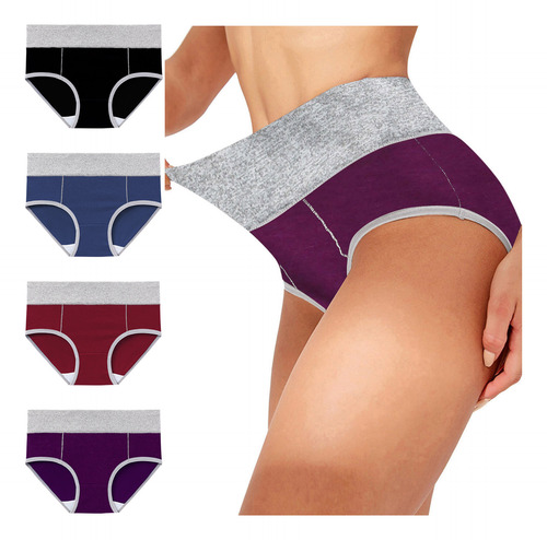 Calzoncillos C, Paquete De 4 Calzoncillos De Patchwork De Co