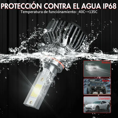 40000lm, Kit De Faros Delanteros Csp Led Canbus 9005 9006