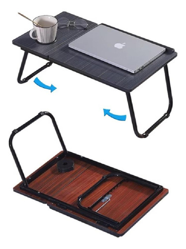 Mesa Portatil Notebook Madeira Dobravel Suporte Ajustavel