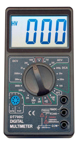 Tester Multimetro Digital Portatil Electricista Electronica
