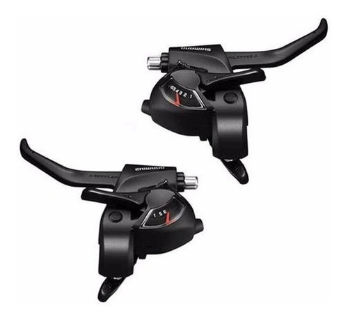 Manijas De Cambio Y Freno Shimano St-ef41 18v - Color Negro