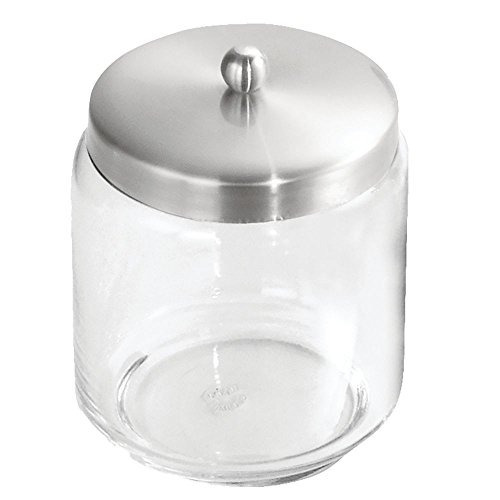 Interdesign Forma Cuarto De Baño Vanity Glass Apothecary Jar