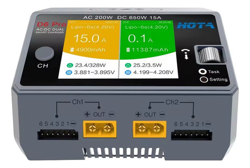 Cargador De Baterías Inteligente Hota D6 Pro 650w Ac/dc