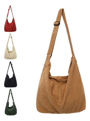 Bolsa De Pana Grande Para Mujer, Bandolera Tipo Hobo