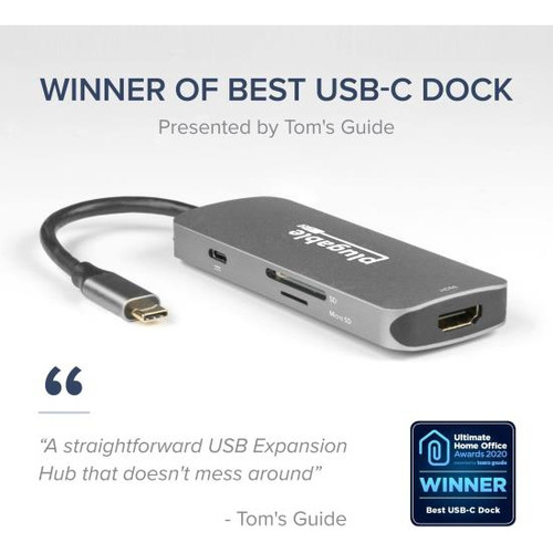 Hub Usb-c Enchufable 7 En 1, Hub Usb C Sin Controlador Compa