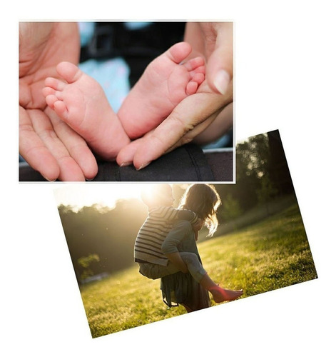Kit 500 Folhas Papel Fotográfico Foto A4 Glossy Brilho 180g