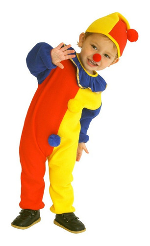 Fantasia Infantil Palhacinho De Circo Palhaço Macacão